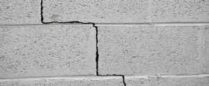 Cracked basement wall